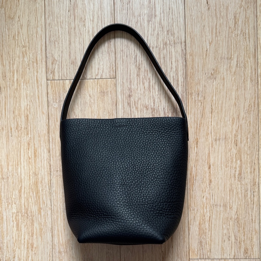 The Row Small N/S Park Tote Bag in color Night Navy